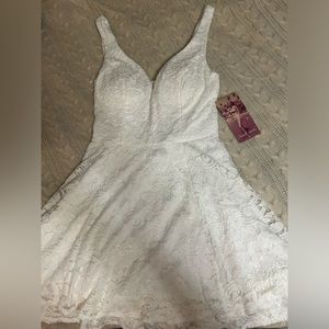 short white dress NWT